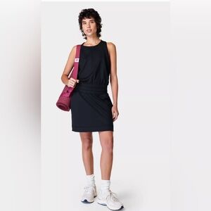 Sweaty Betty Gaia black yoga dress Size S